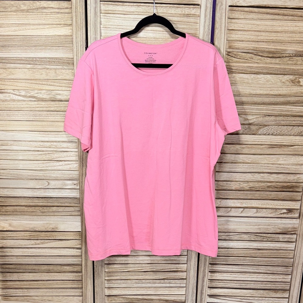 Covington Short Sleeve Pink T-Shirt Size 20/22